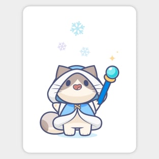 Tiny Ice Mage Kitty Sticker